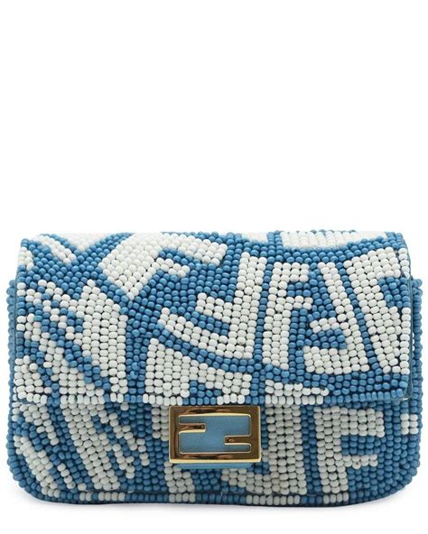 fendi blue bag charm|Fendi nano baguette.